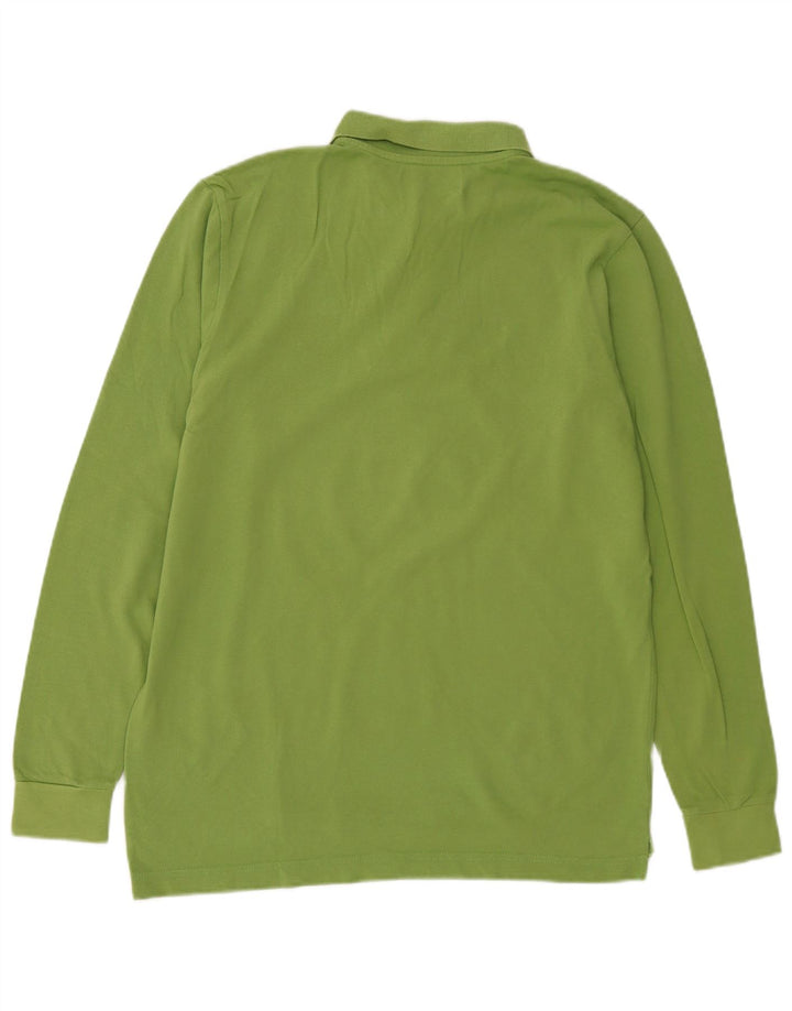 Kappa Polo à Manches Longues Homme Vert Moyen Coton