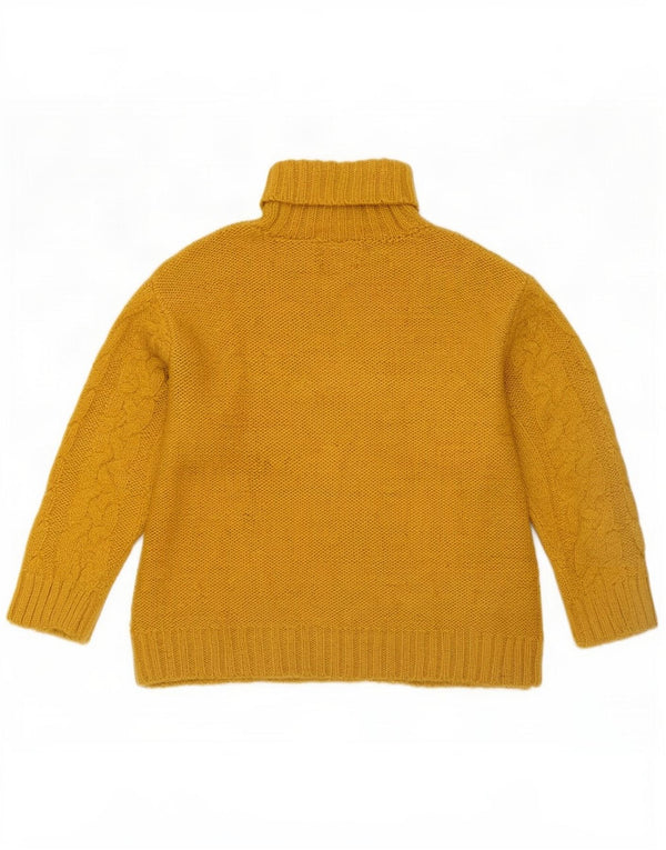 Zara Pull Col Roulé Fille 11-12 Ans Jaune Acrylique