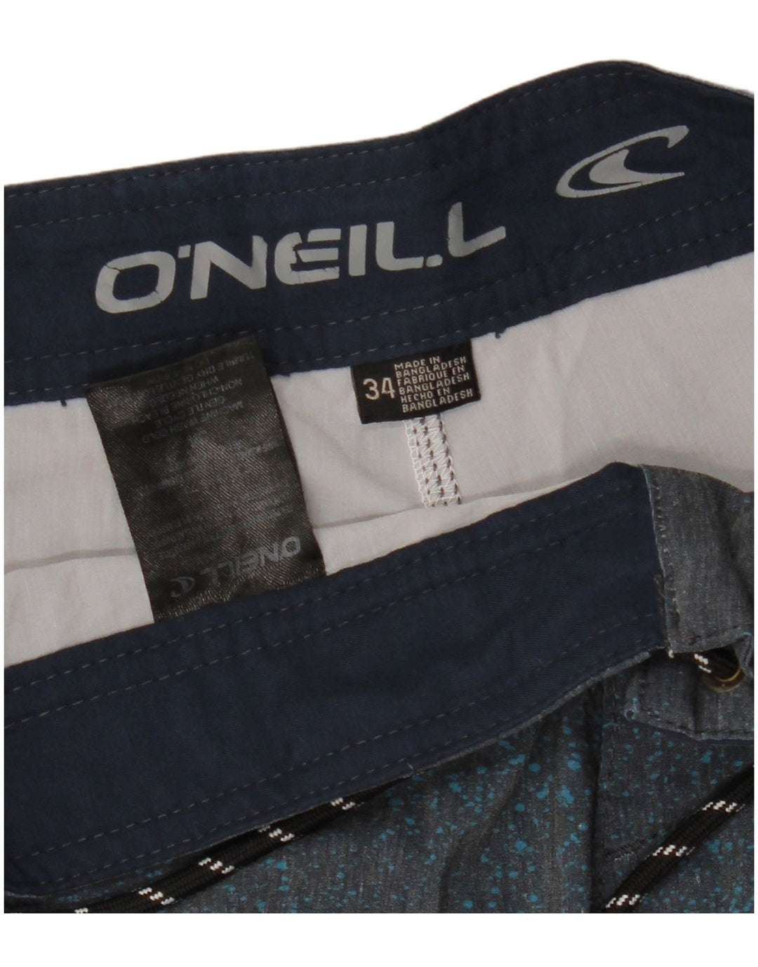 O'NEILL Short de Bain Homme Large Rouge Colorblock Polyester