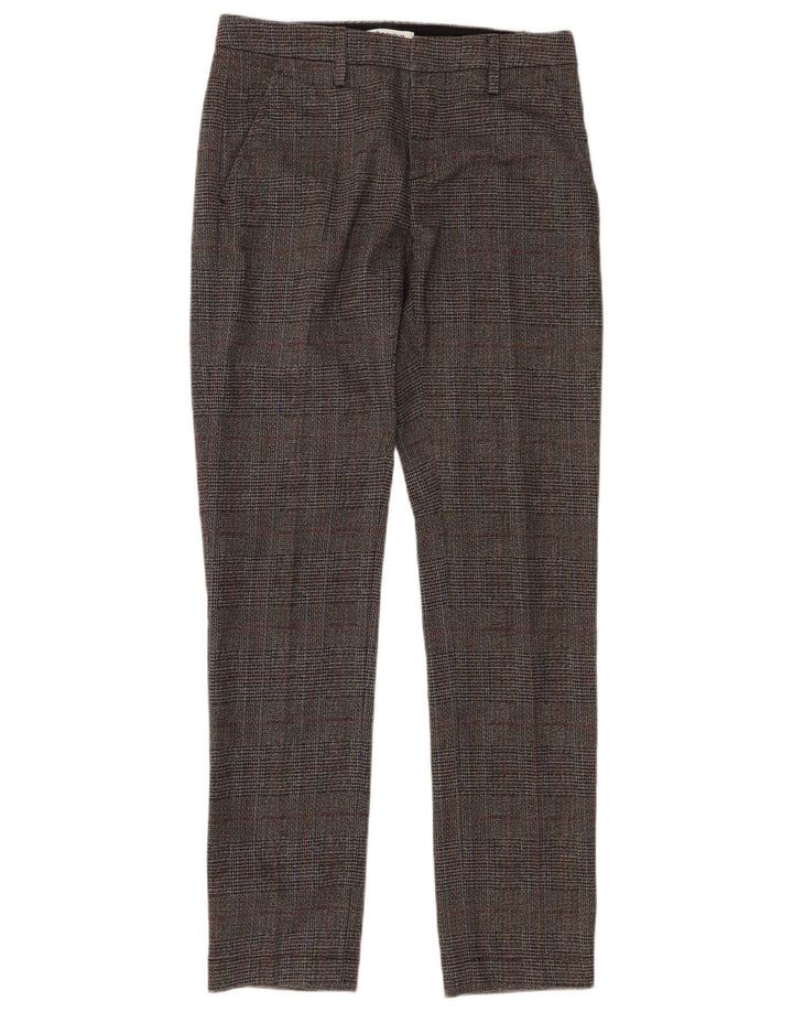 Dondup Pantalon Chino Slim Homme W30 L30 Gris Carreaux Coton
