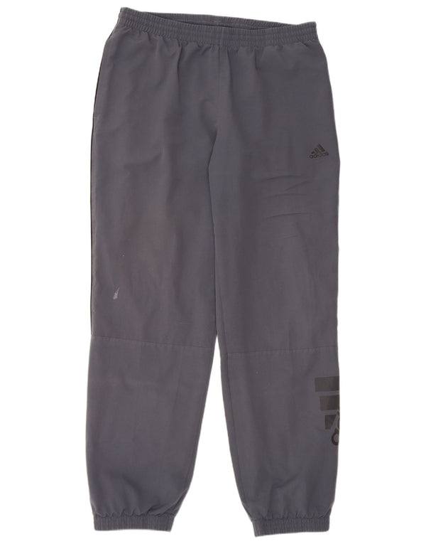 ADIDAS Pantalon de survêtement graphique pour hommes Joggers Large Gris Polyester