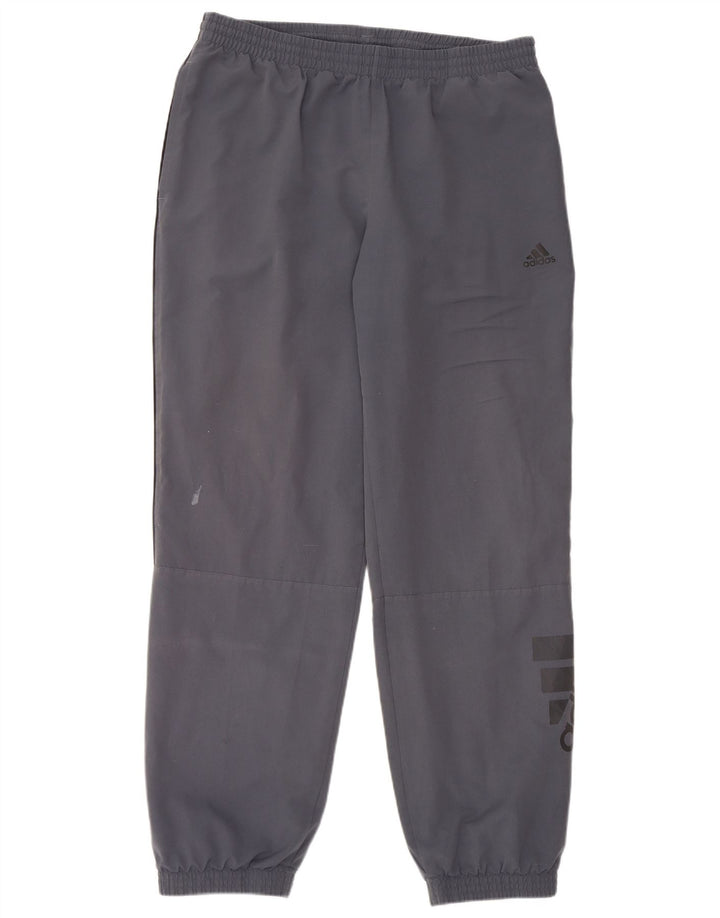 ADIDAS Pantalon de survêtement graphique pour hommes Joggers Large Gris Polyester