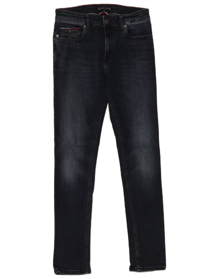 TOMMY HILFIGER Jean skinny garçon 13-14 ans W28 L29 Bleu marine Coton