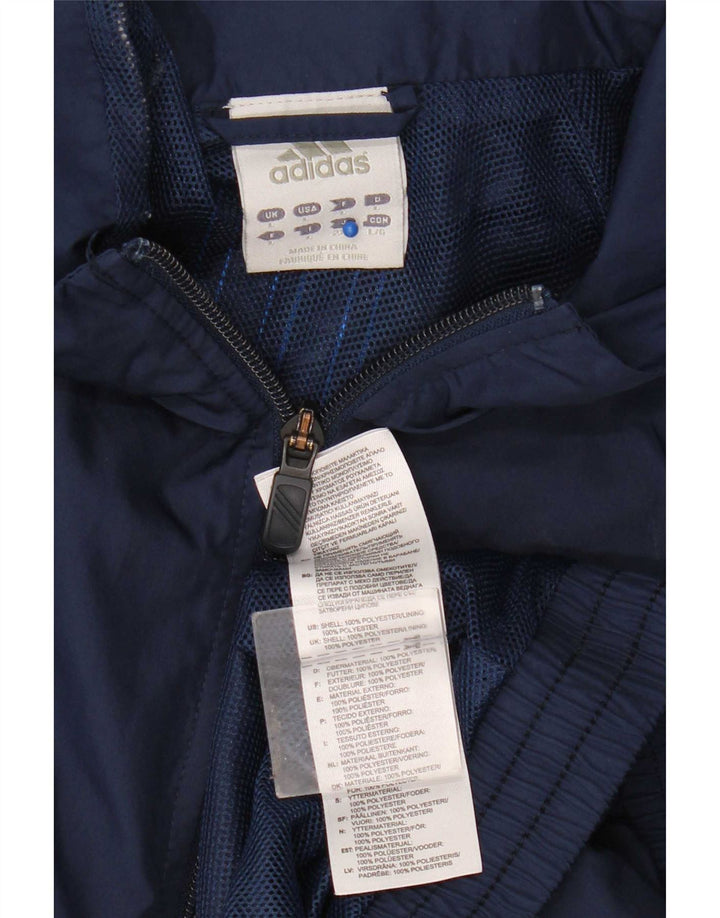 Adidas Veste de survêtement pour homme Large Bleu marine Polyester
