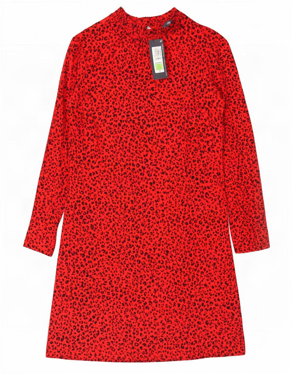 Marks & Spencer Robe basique pour femme UK 42, imprimé animal rouge moyen