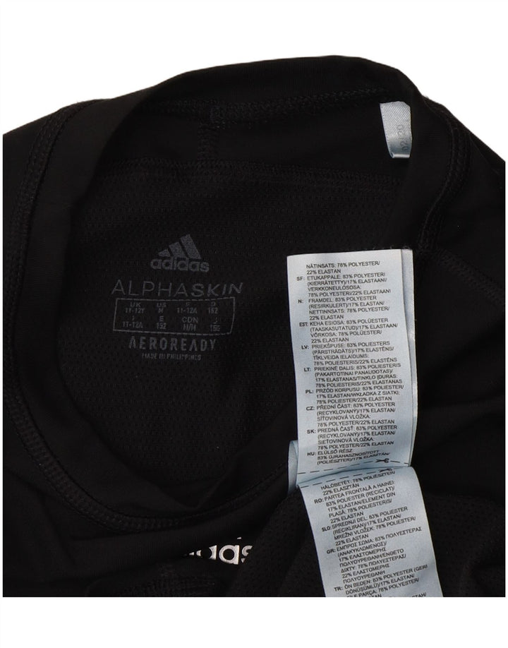 Adidas Garçon Aeroready Top Manches Longues 11-12 ans Noir
