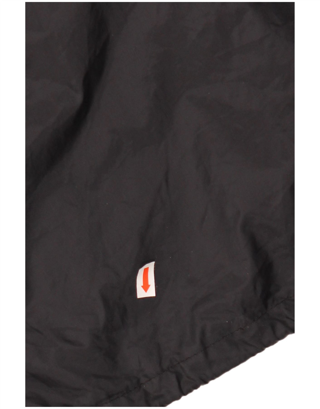 VINTAGE Veste de pluie à capuche pour homme UK 44 2XL Noir Géométrique