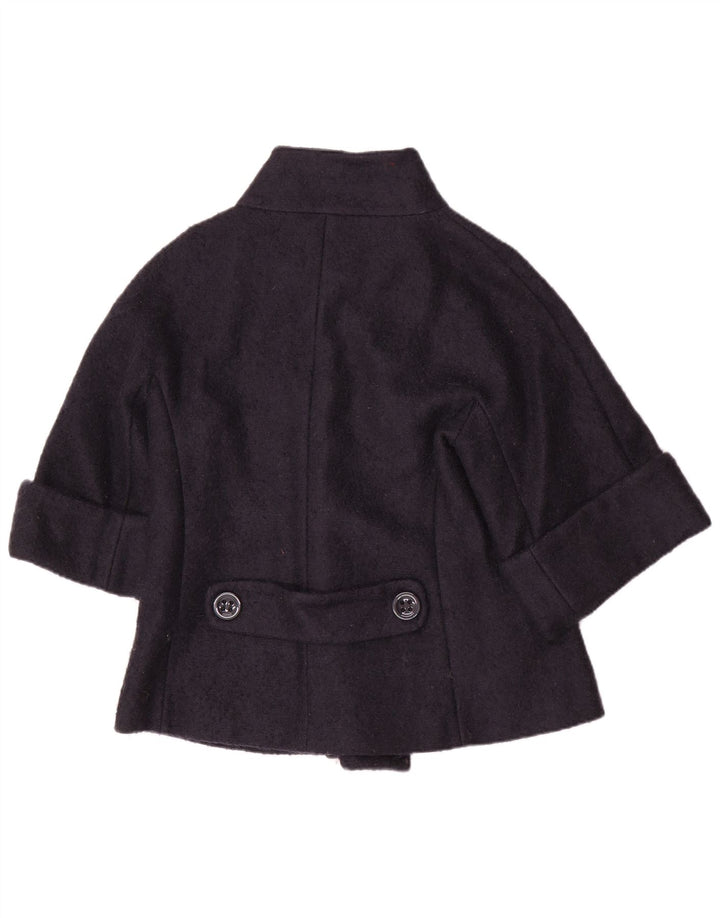 Max & Co. Pardessus court à manches 3/4 pour femme UK 12 en laine bleu marine moyen