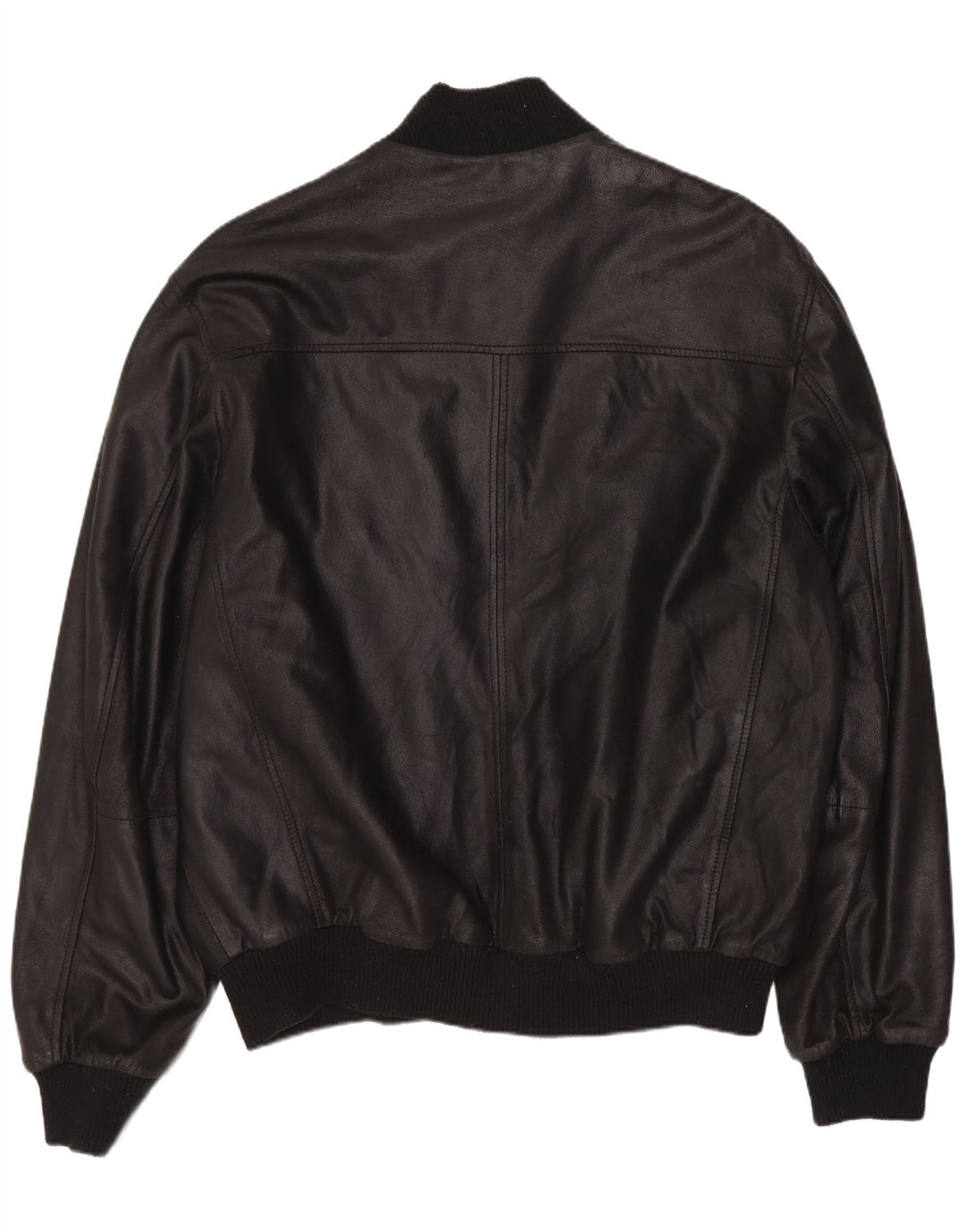 veste en cuir homme vintage UK 42 XL Noir