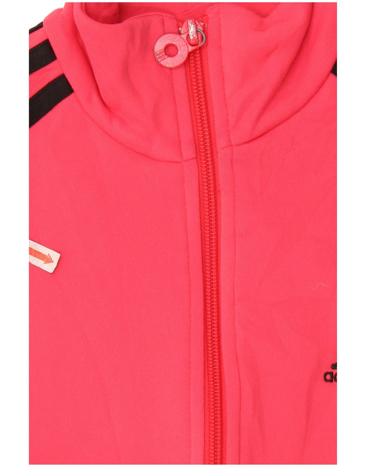 ADIDAS Veste de survêtement pour femme UK 10 Petit Rose Polyester