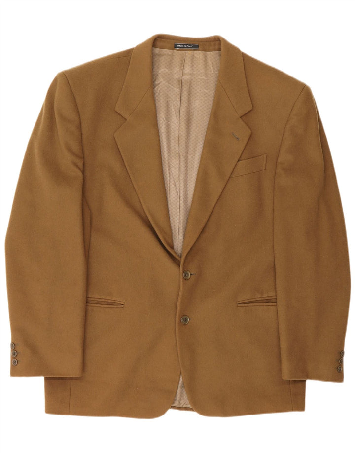 Bianchi Veste Blazer 2 Boutons Homme IT 54 2XL Marron Cachemire