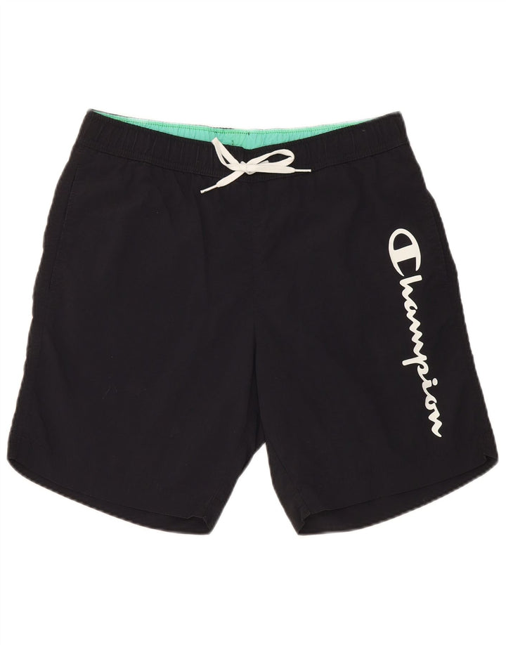 Champion Short de Bain Graphique Homme Petit Noir Polyamide