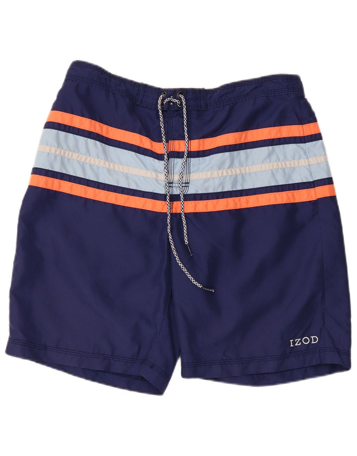 Izod Short de Bain Homme Bleu Marine Moyen Colorblock Polyester