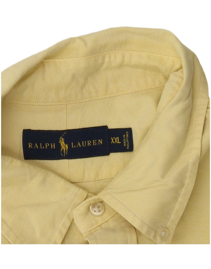 Ralph Lauren Chemise Homme 2XL Jaune Coton