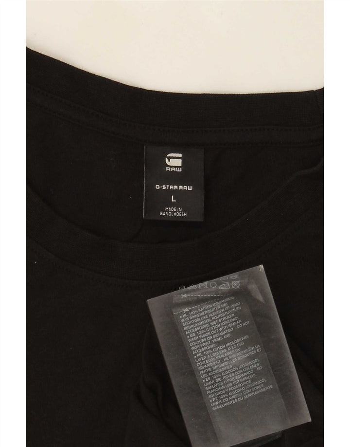 G-Star Homme T-Shirt Top Large Noir Coton