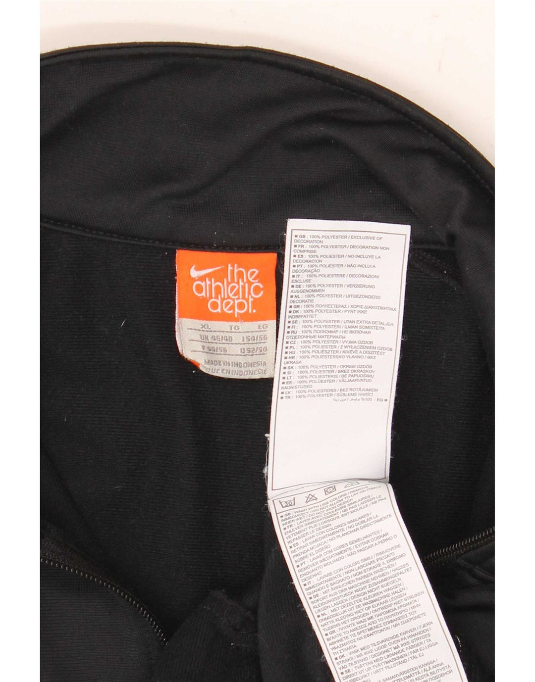 Nike Veste de survêtement pour homme UK 46/48 XL Noir Colorblock Polyester