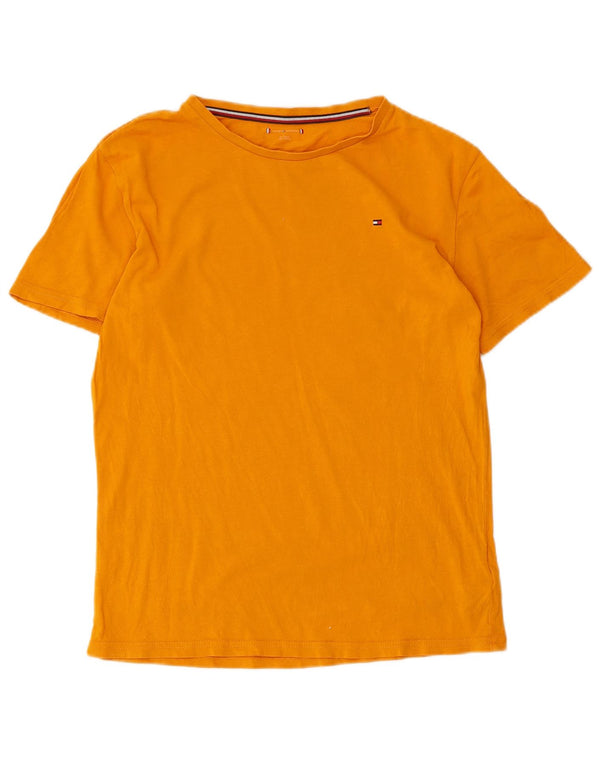 Tommy Hilfiger T-Shirt Top Garçon 14-15 ans Jaune Coton