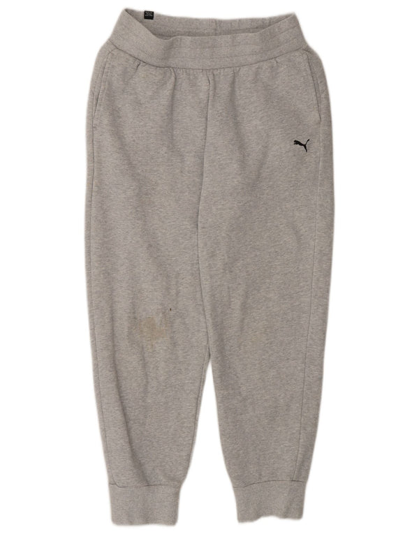 Puma Pantalon de survêtement pour femme Joggers UK 10 Small Gris Coton
