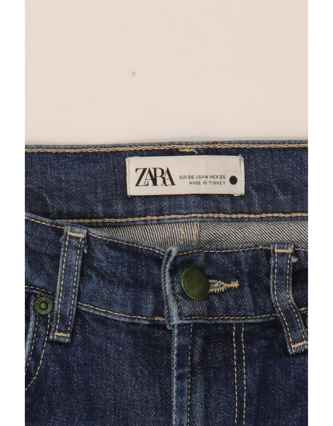 Zara Jean Slim Femme EU 36 XS W26 L31 Bleu