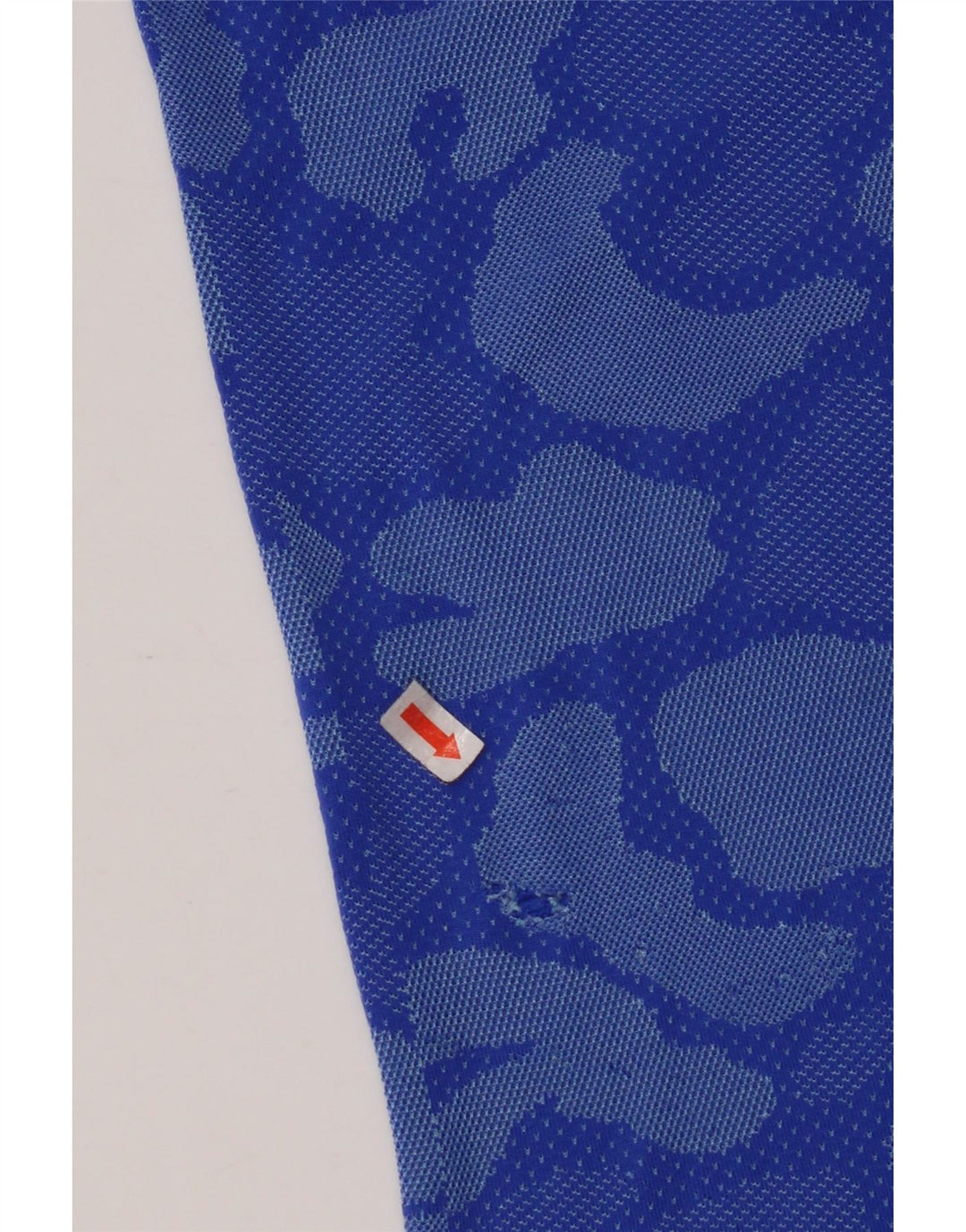 NIKE Womens Dri Fit T-Shirt Top UK 10 Petit Bleu Camouflage