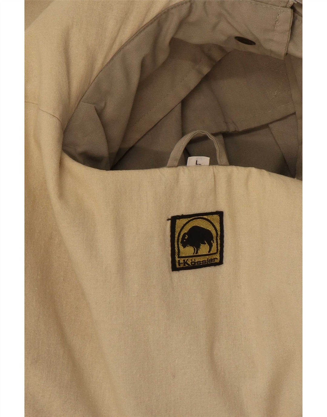 veste utilitaire à capuche vintage pour hommes UK 40 Grand Beige
