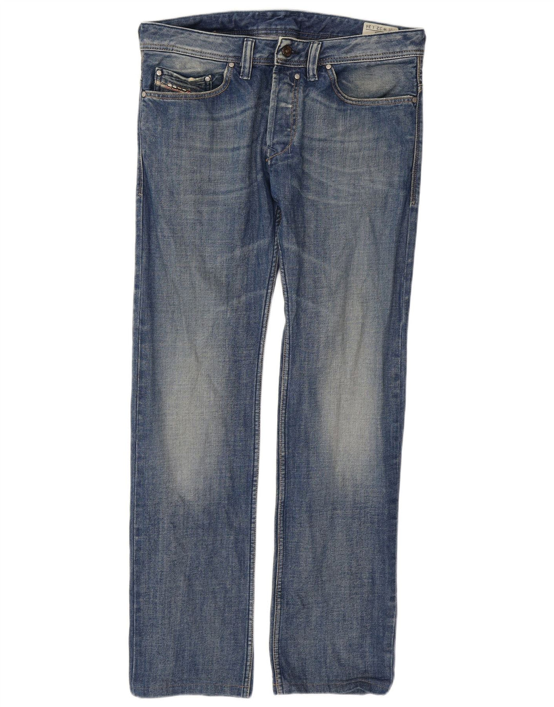 Diesel Jean Droit Homme W32 L32 Bleu Coton