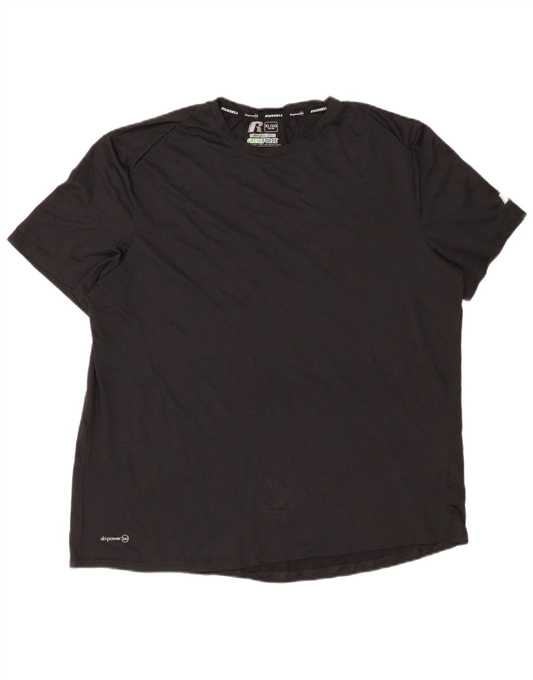 RUSSELL ATHLETIC T-shirt Dri-Power pour homme XL Noir Polyester