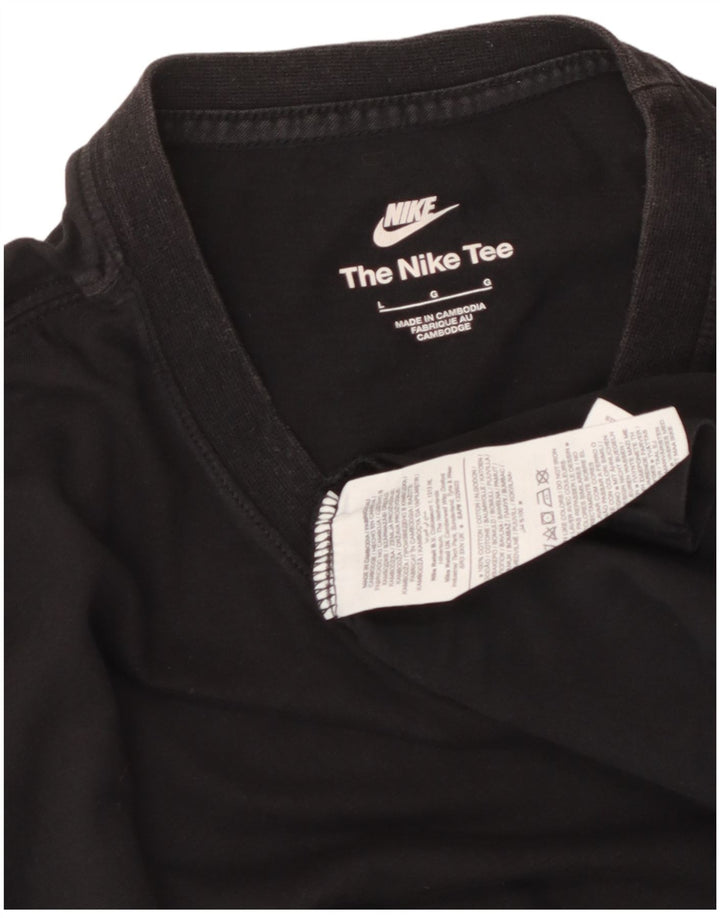 NIKE T-Shirt Homme Haut Large Noir Coton