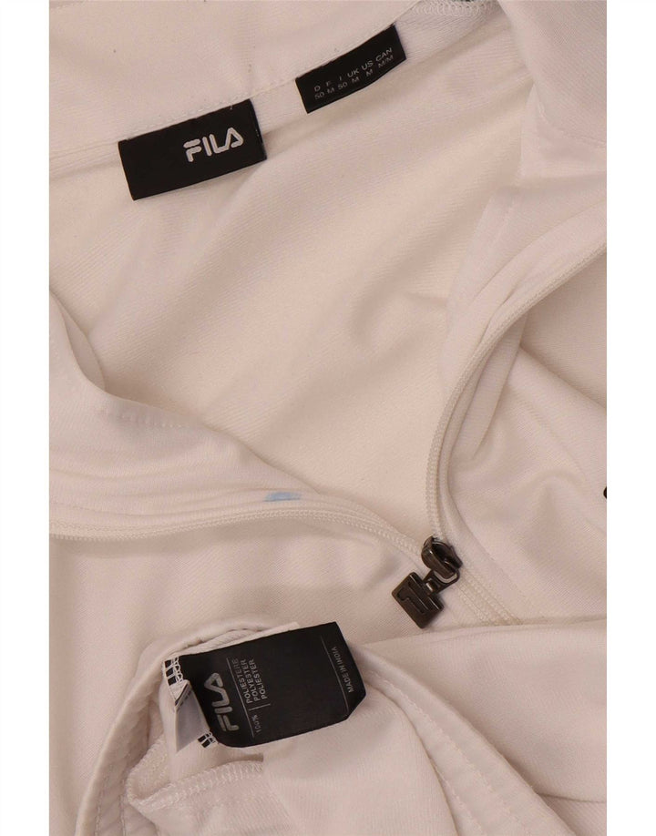Fila Veste de Survêtement Homme Blanc Moyen Polyester Colorblock