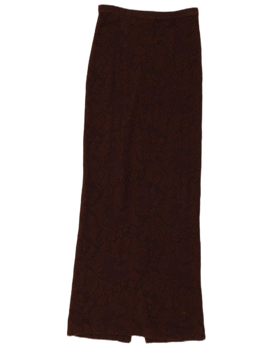 DOLCE & GABBANA Jupe longue en tricot pour femme W26 Petit motif floral marron