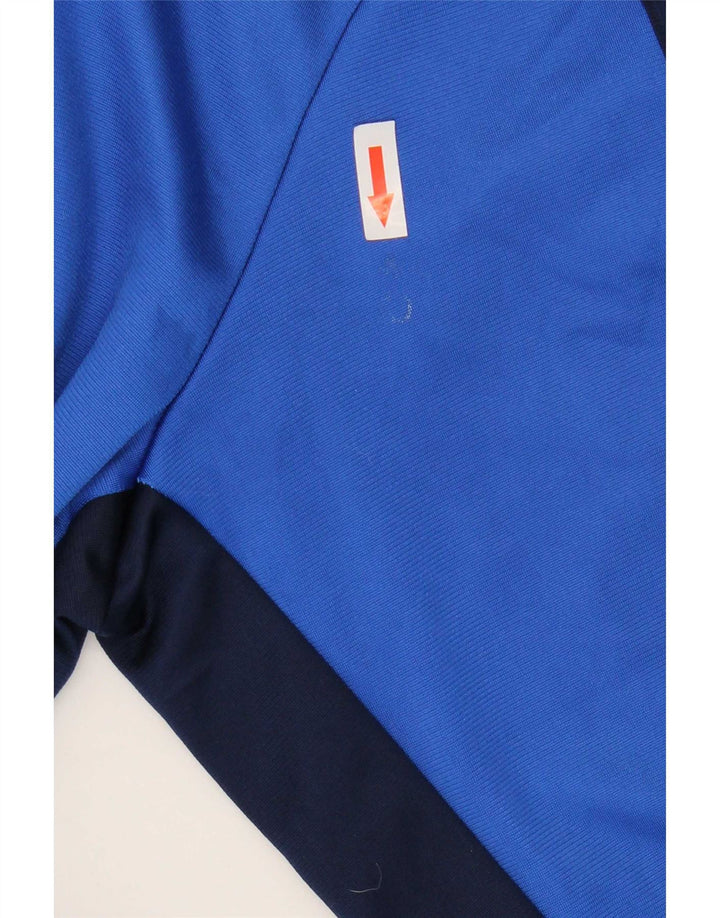 Adidas Veste de survêtement pour homme UK 40/42 Bleu moyen Colorblock Polyester