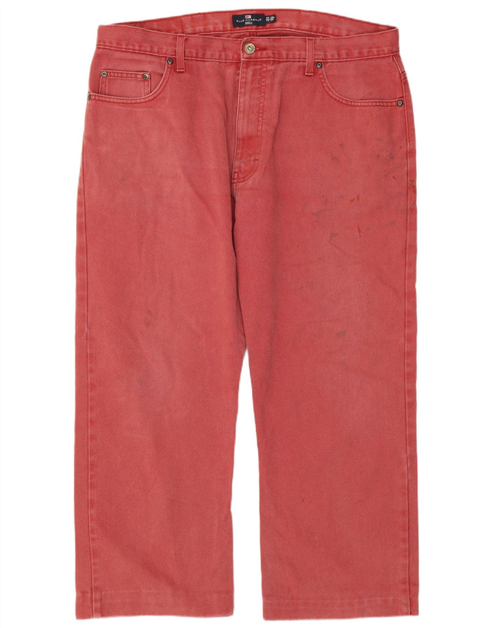 Marks & Spencer Jean Court Bleu Harbor Homme W38 L24 Coton Rouge