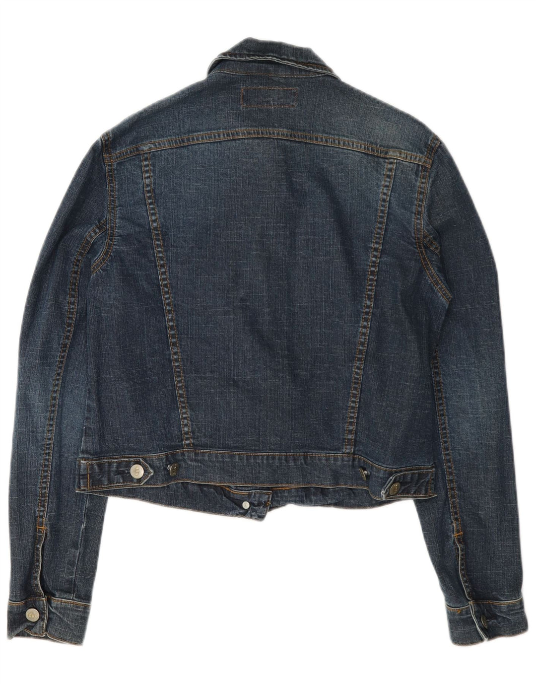 Fcuk Veste en jean courte pour femme UK 12 Bleu moyen