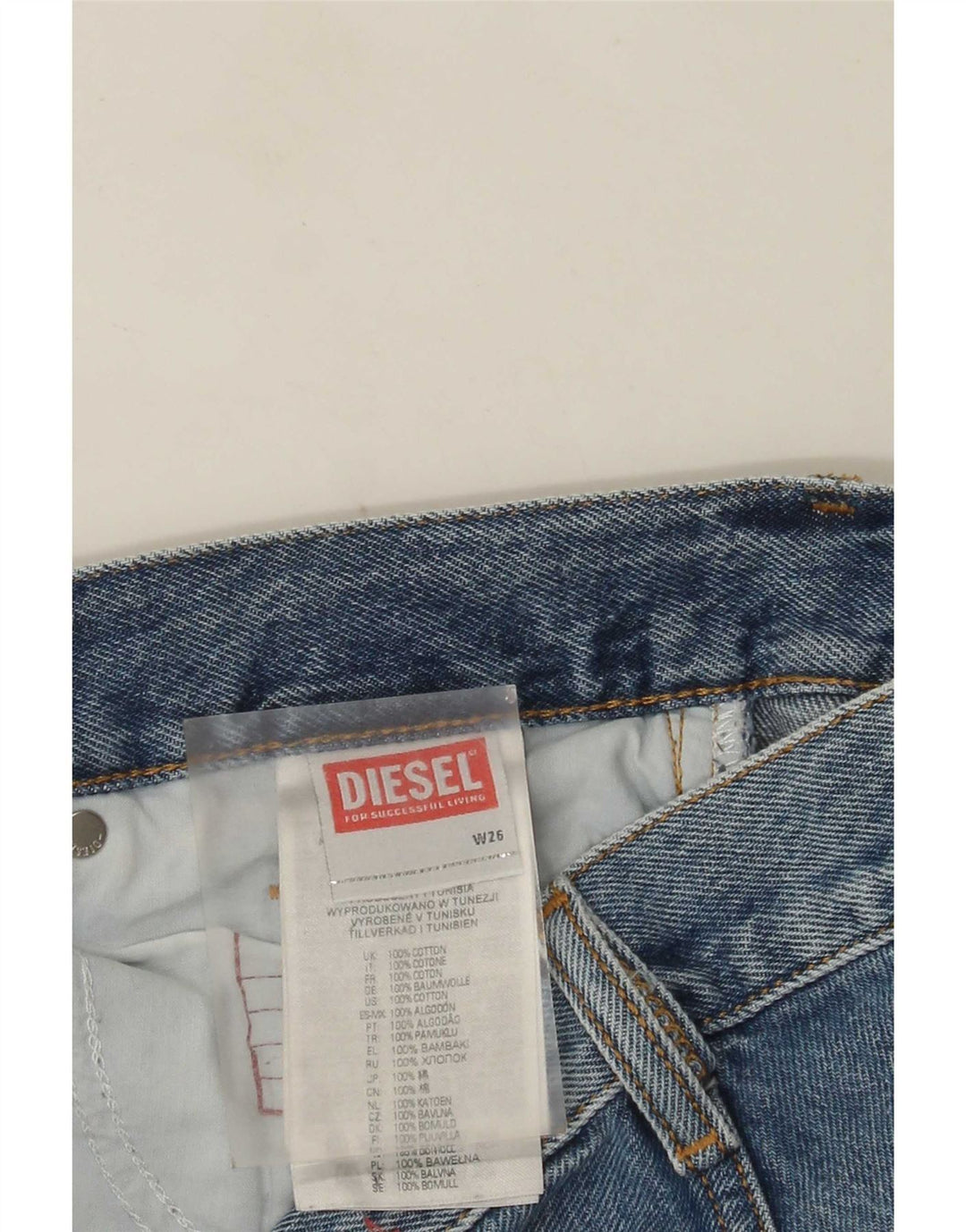 Jean Droit Femme Diesel W26 L31 Bleu Coton