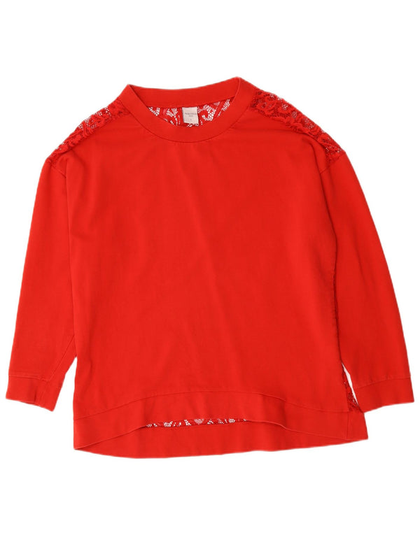 PIAZZA ITALIA Chemisier Femme Top UK 16 Grand Rouge Floral