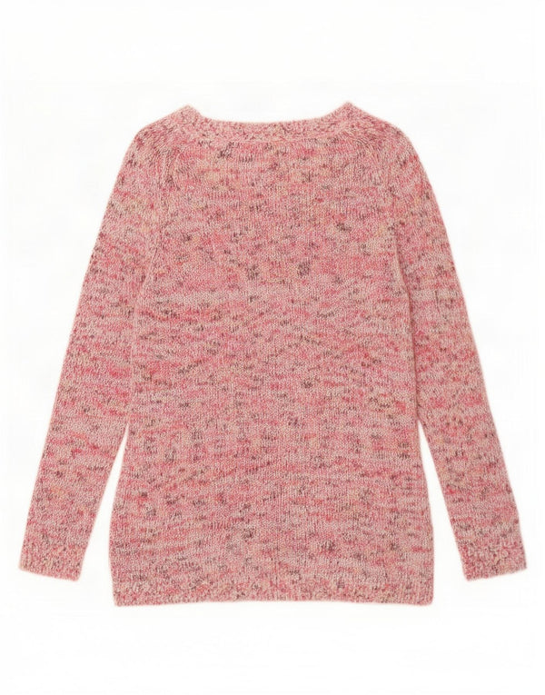 Tommy Hilfiger Pull col bateau pour femme UK 16 Large Rose Moucheté