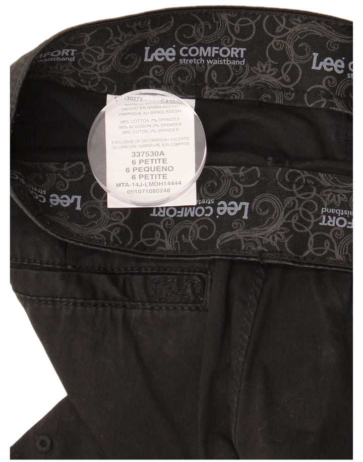 LEE Bermuda Cargo Femme US 6 Medium W30 Coton Noir