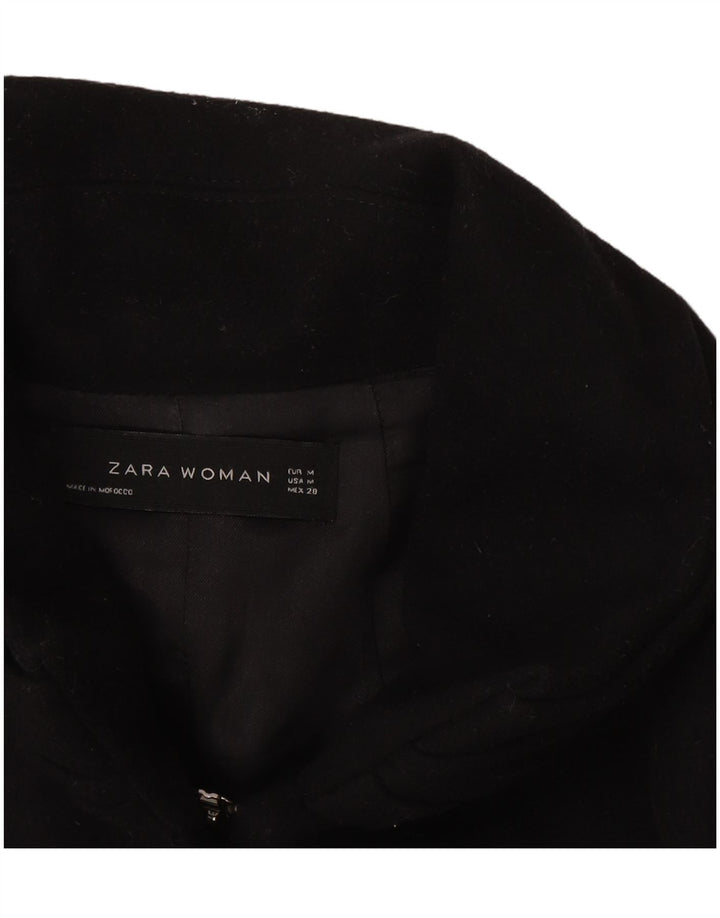 Zara Manteau Femme UK 12 Moyen Noir