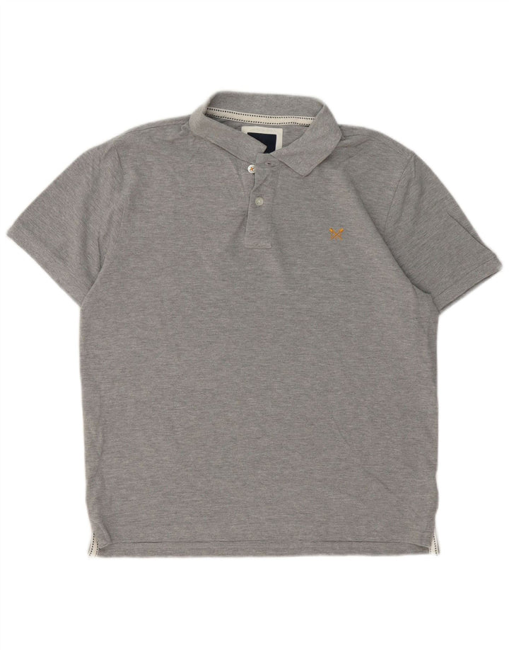 Crew Clothing Polo Homme Gris Moyen Coton