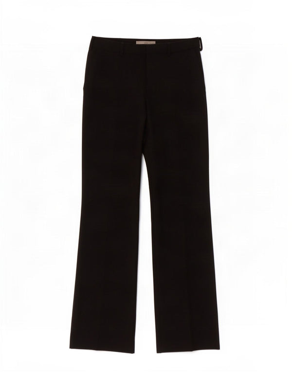 Zara Pantalon décontracté à jambe large pour femme EU 36 XS W26 L33 Noir Polyester