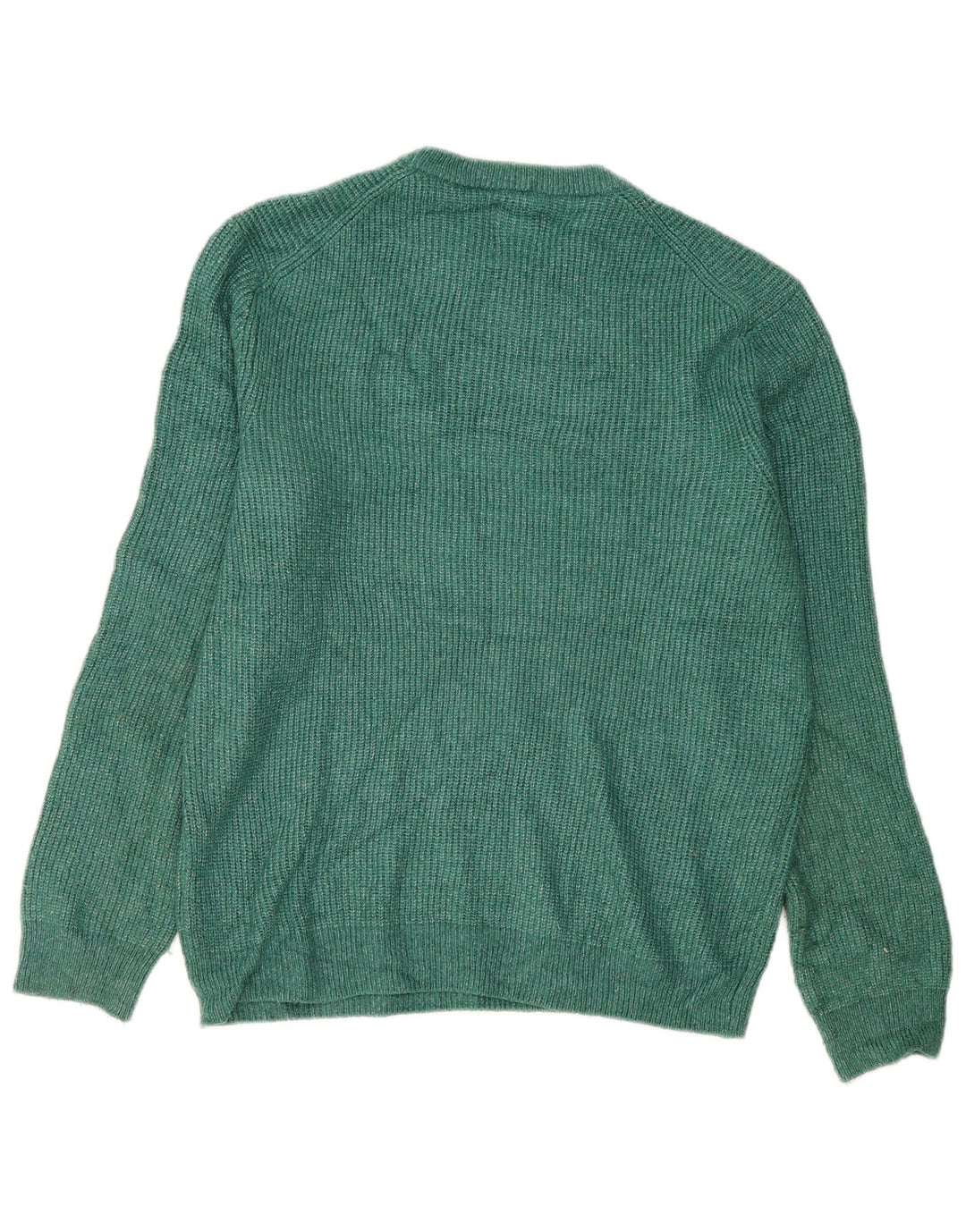 Marks & Spencer Pull ras du cou pour homme, grand, vert, polyamide