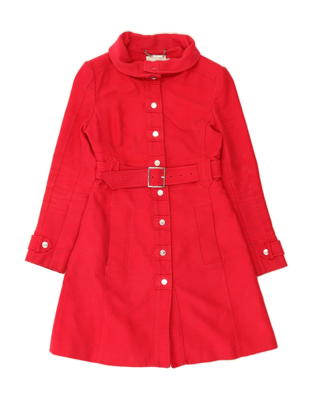 KAREN MILLEN Womens Overcoat UK 10 Small Red Cotton Vintage Karen Millen and Second-Hand Karen Millen from Messina Hembry 