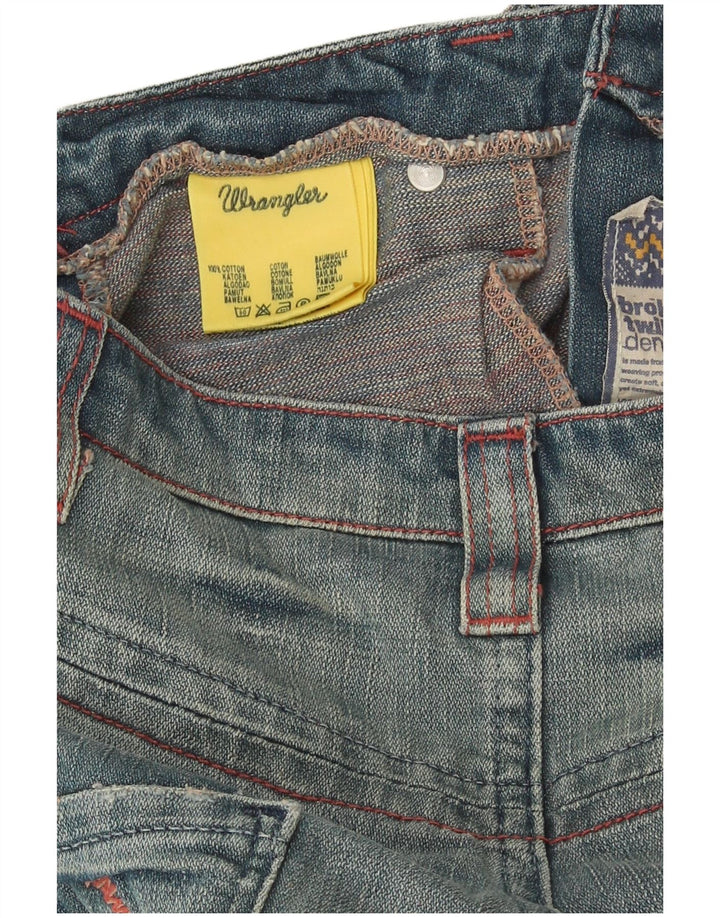 Wrangler Bermuda Denim W29 Femme Bleu Moyen Coton