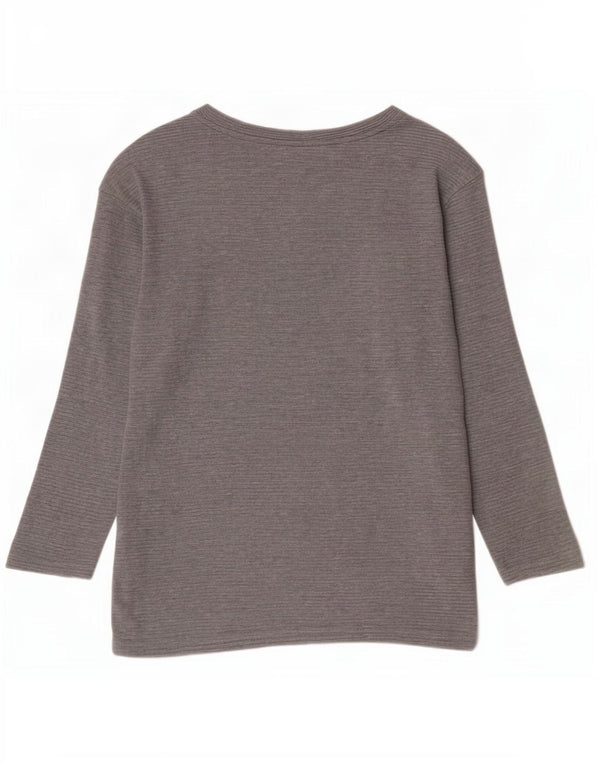 Joules Femme Top Oversize Manches Longues UK 6 XS Gris Coton