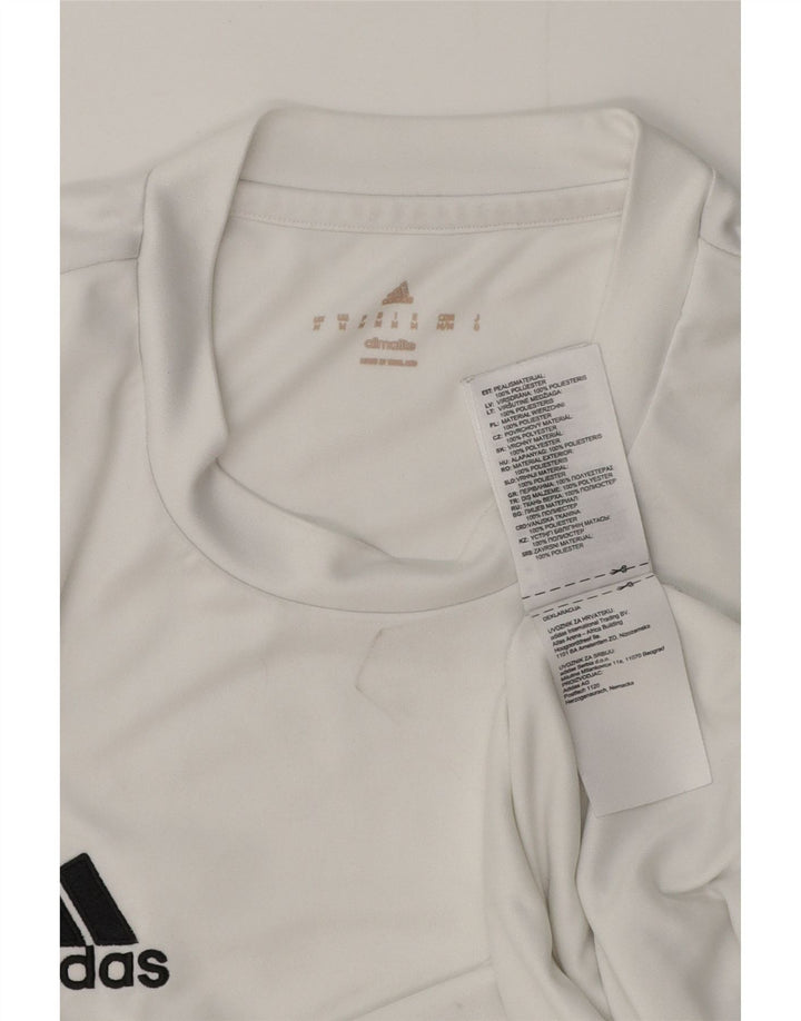 ADIDAS T-Shirt Climalite Homme Blanc Moyen Polyester