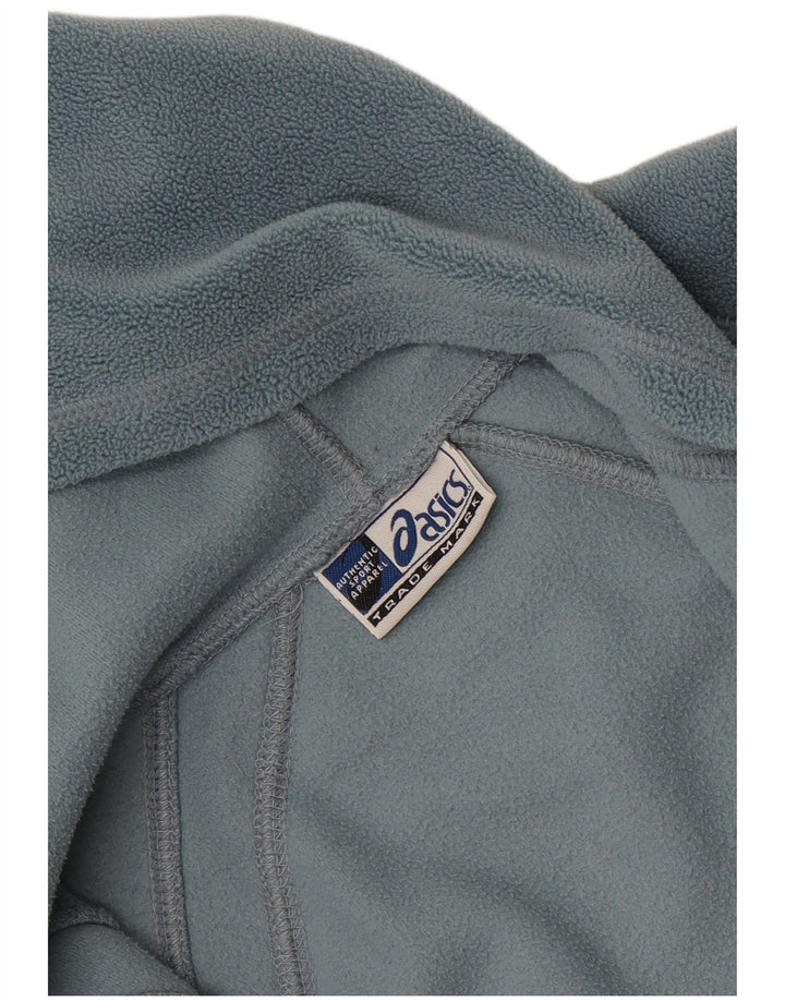 Asics Veste polaire à capuche pour femme UK 12 Bleu moyen