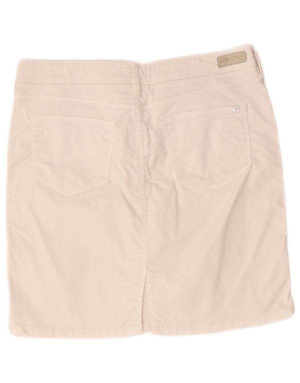 Tommy Hilfiger Mini jupe femme US 10 Large W32 coton blanc