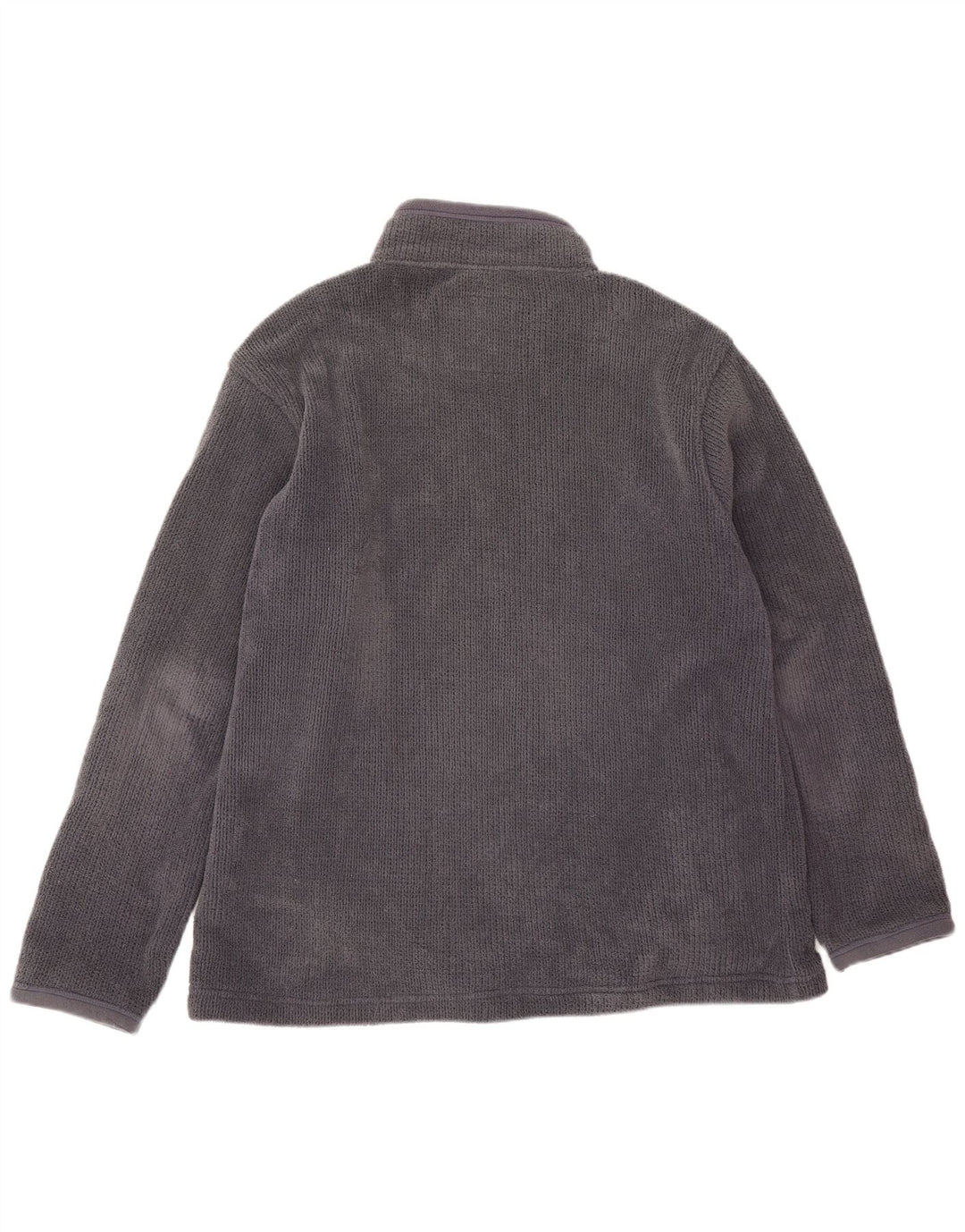 Weird Fish Pull polaire coupe ample à col zippé pour homme Gris moyen Polyester