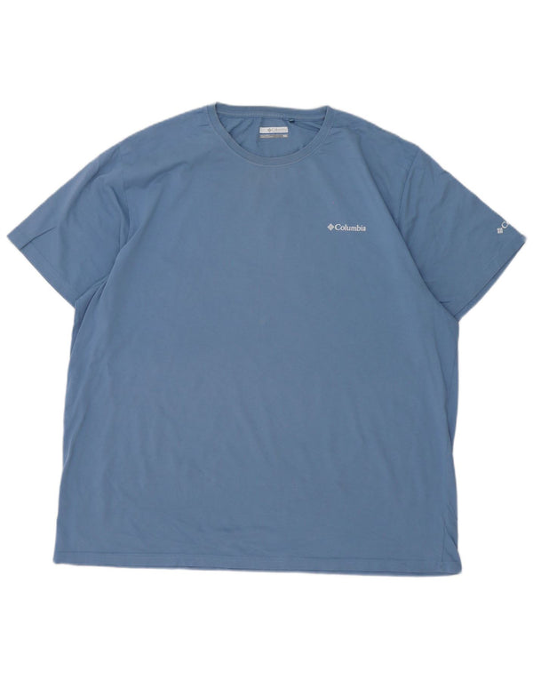 Columbia T-Shirt Graphique Homme 2XL Bleu Coton