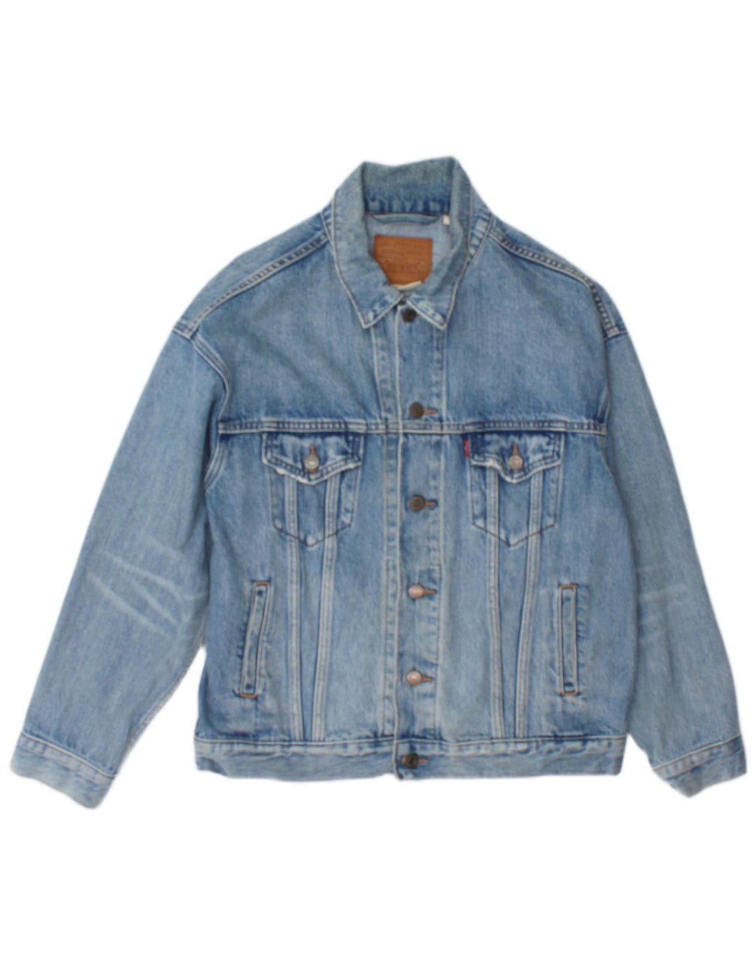Levi's Veste en Jean Homme UK 34 XS Bleu Coton